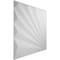 Ekena Millwork Aire EnduraWall Decorative 3D Wall Panel, White, 19 5/8"W x 19 5/8"H WP20X20AAWH - alternate 2